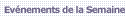 Evenements de la Semaine